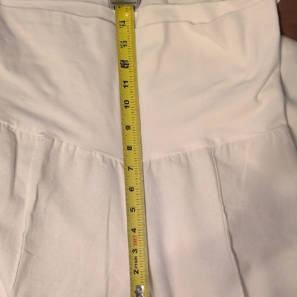 Just Living White Wide Leg Pants - Picture 6 of 7